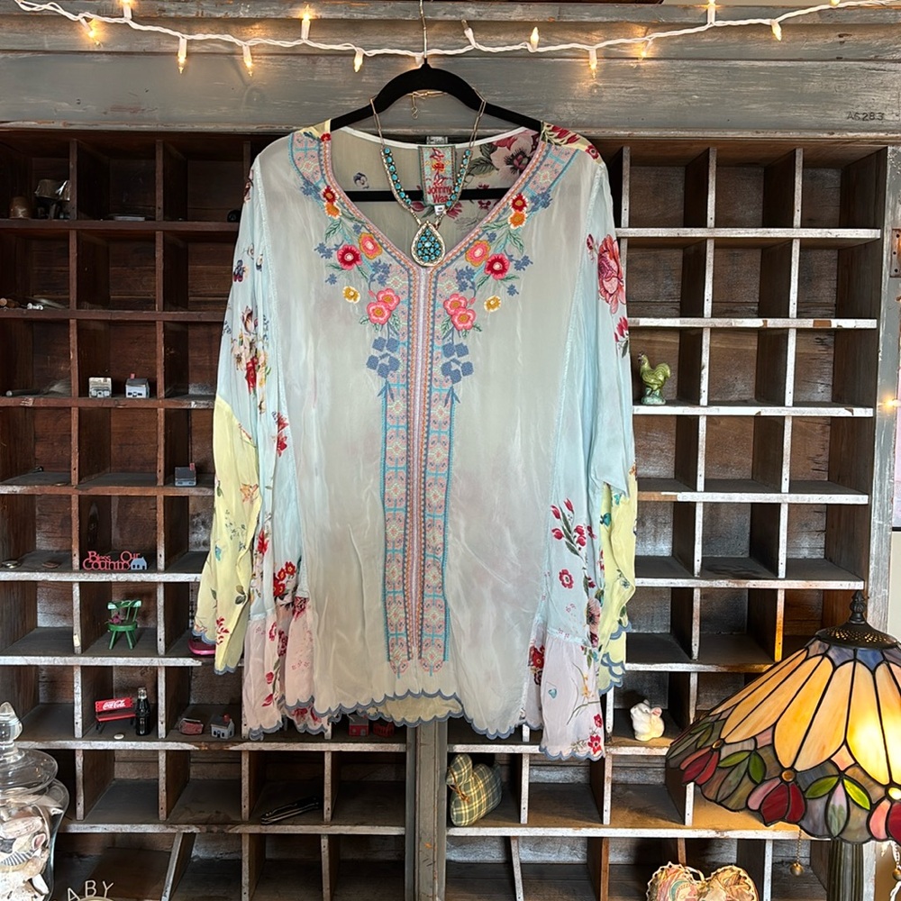 Johnny Was with embroidery tunic NWOT